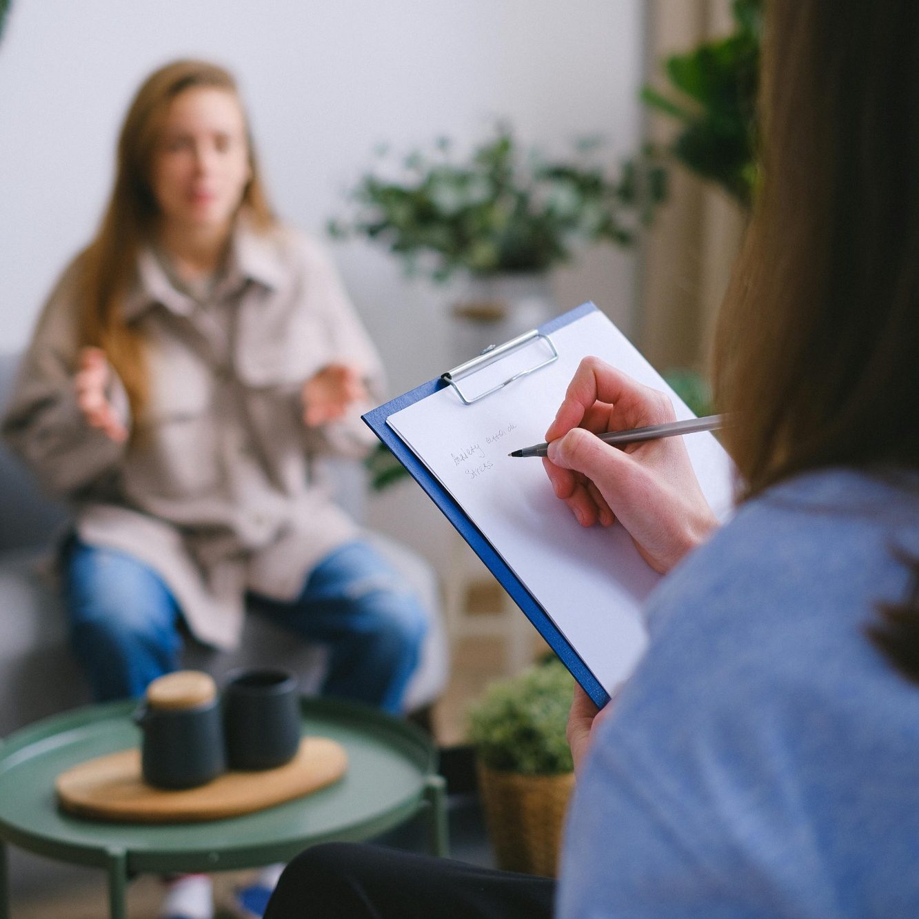 Therapie ist für mich: in Kontakt sein Bild einer Therapiesituation